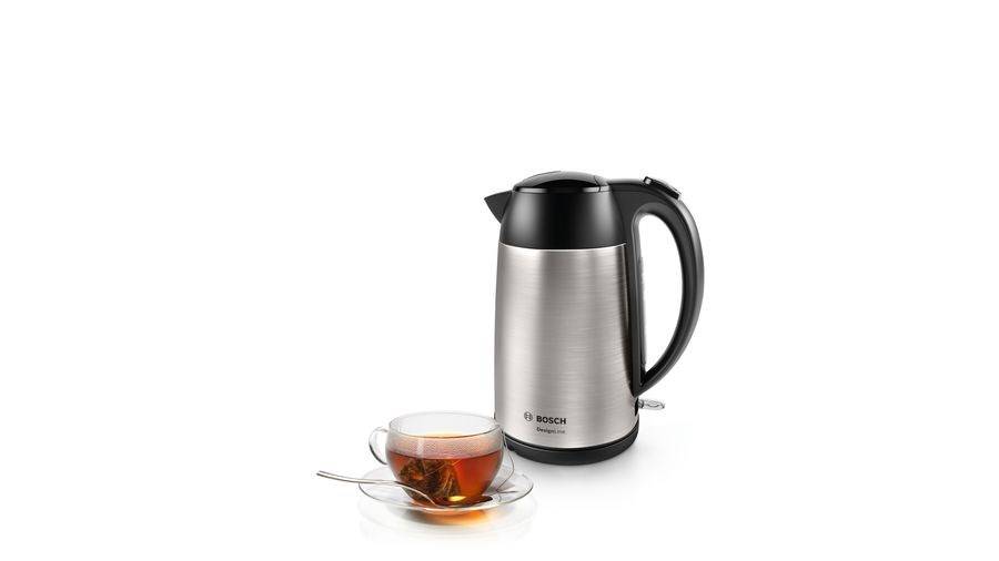 Bosch Haushalt TWK3P420 Wasserkocher Silber Fassungsvermögen: 1.7l