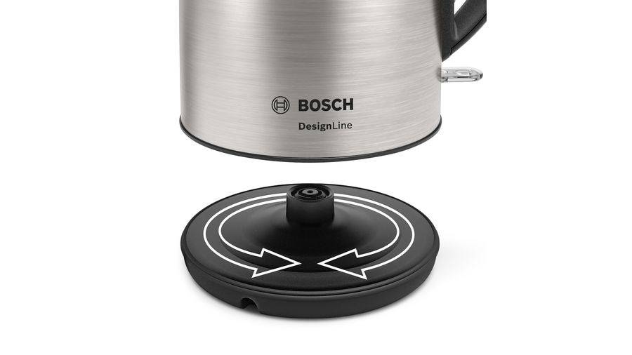 Bosch Haushalt TWK3P420 Wasserkocher Silber Fassungsvermögen: 1.7l