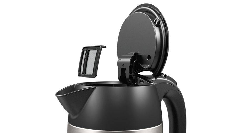 Bosch Haushalt TWK3P420 Wasserkocher Silber Fassungsvermögen: 1.7l