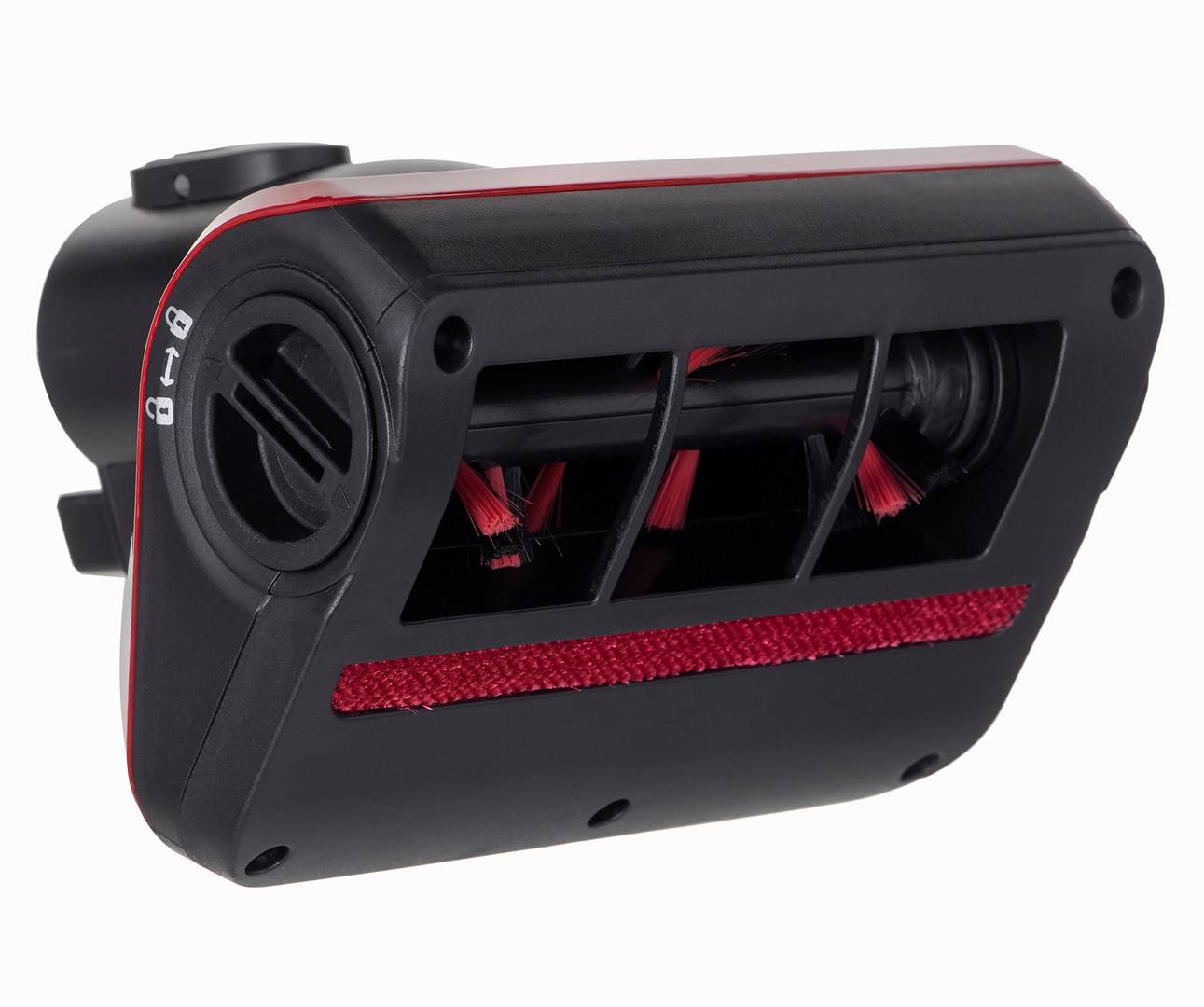 Bosch BBS711ANM, Beutellos, Schwarz, Rot, Edelstahl, 0,3 l, Trocken, Glatter Boden, Teppich, Harter Boden, Treppenstufen