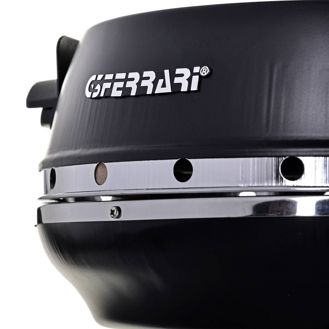 G3FERRARI - G3 Ferrari Pizzeria Snack Napoletana, 1 Pizza/Pizzen, 31 cm, 400 °C, Schwarz, Stein, 1200 W