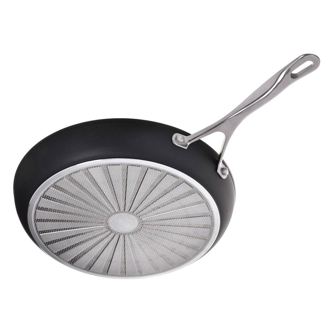 BALLARINI ALBG0L0.20U, Rund, Allzweckpfanne, Schwarz, Edelstahl, Aluminium, Gas, Induktion, Edelstahl