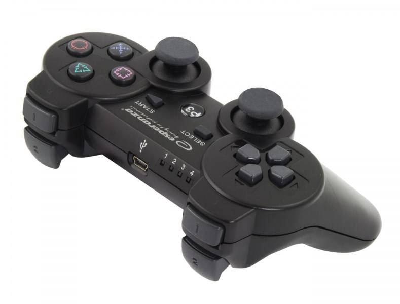 ESPERANZA MARINE - Game Pad - 12 Tasten - kabellosBluetooth - Schwarz - für Sony