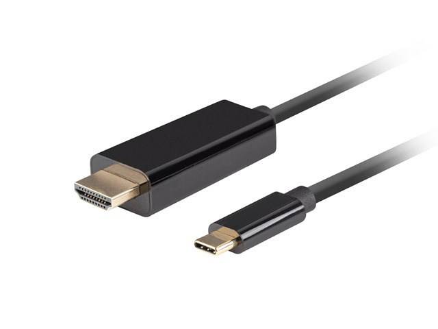 Lanberg CA-CMHD-10CU-0018-BK - 1,8 m - USB Typ-C - HDMI - Männlich - Männlich - Gerade