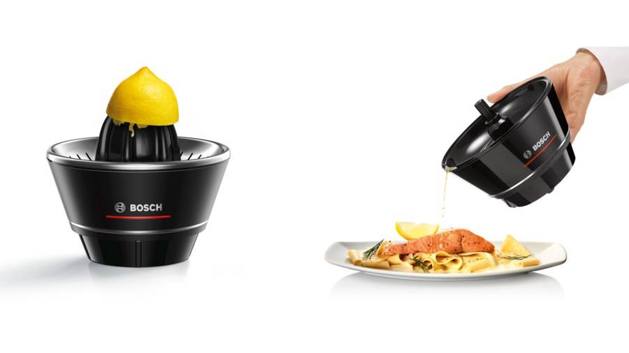 Bosch Haushalt Zitruspresse MCP72GPB 40W Schwarz, Edelstahl