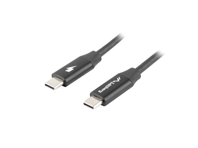Lanberg CA-CMCM-40CU-0018-BK, 1,8 m, USB C, USB C, USB 2.0, 480 Mbit/s, Schwarz