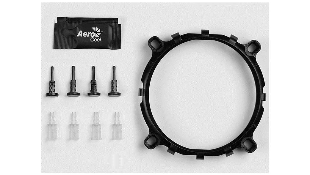 Aerocool Air Frost 2, Kühler, 9 cm, 1800 RPM, 25,7 dB, 45,6 cfm, Schwarz