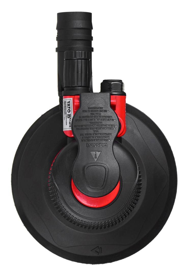 Yato YT-09739, Schleifer für gerade Form, Schwarz, Rot, 12000 RPM, 15 cm, 84 l/min, 12.7 (1/2"")