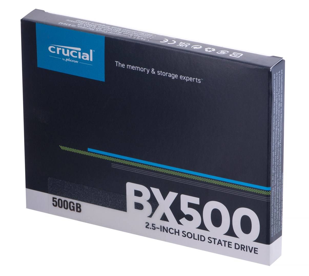 Crucial BX500 - SSD - 500 GB - intern - 2.5" (6.4 cm)