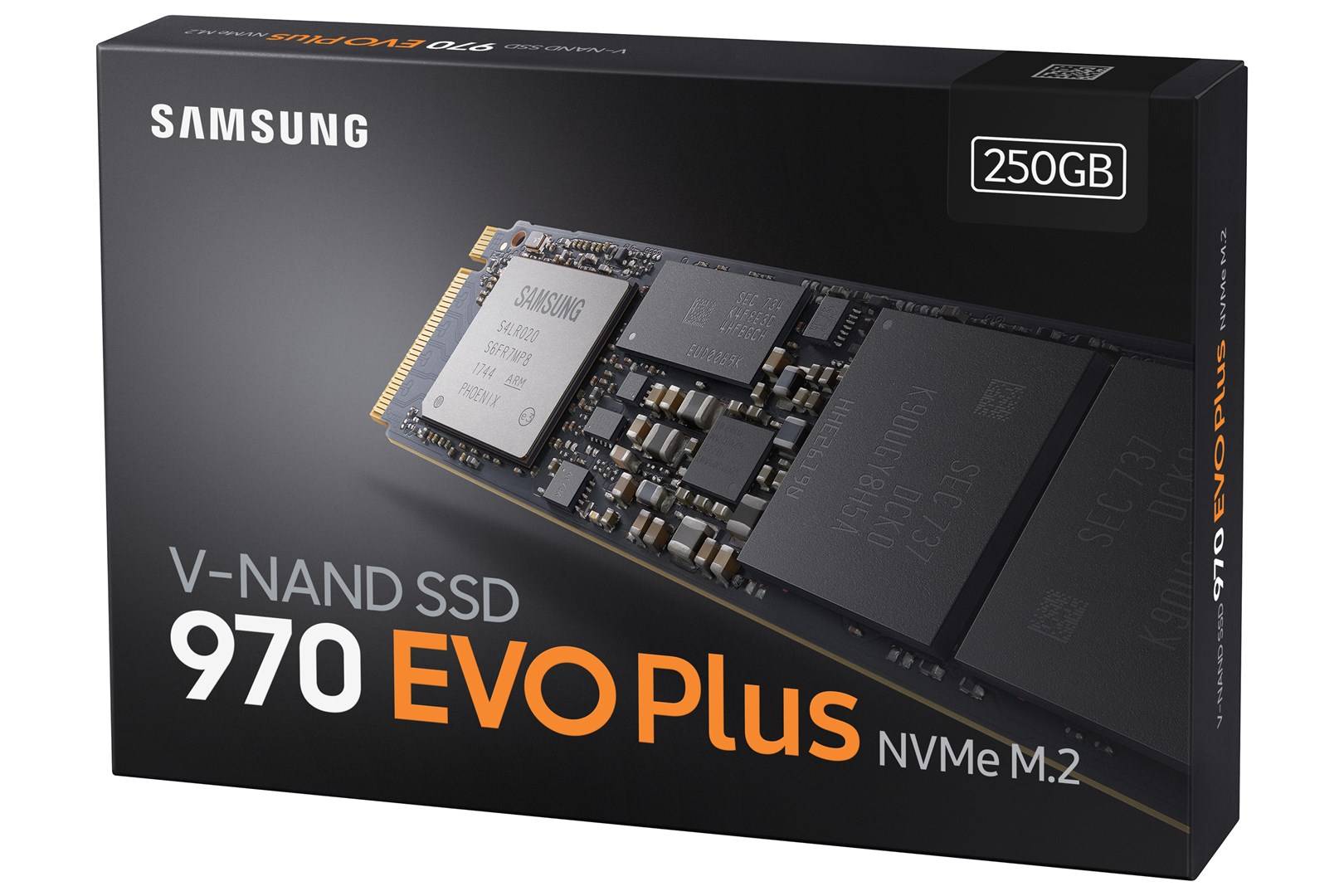 Samsung 970 EVO Plus 250 GB Interne M.2 PCIe NVMe SSD 2280 M.2 NVMe PCIe 3.0 x4 Retail MZ-V7S250BW