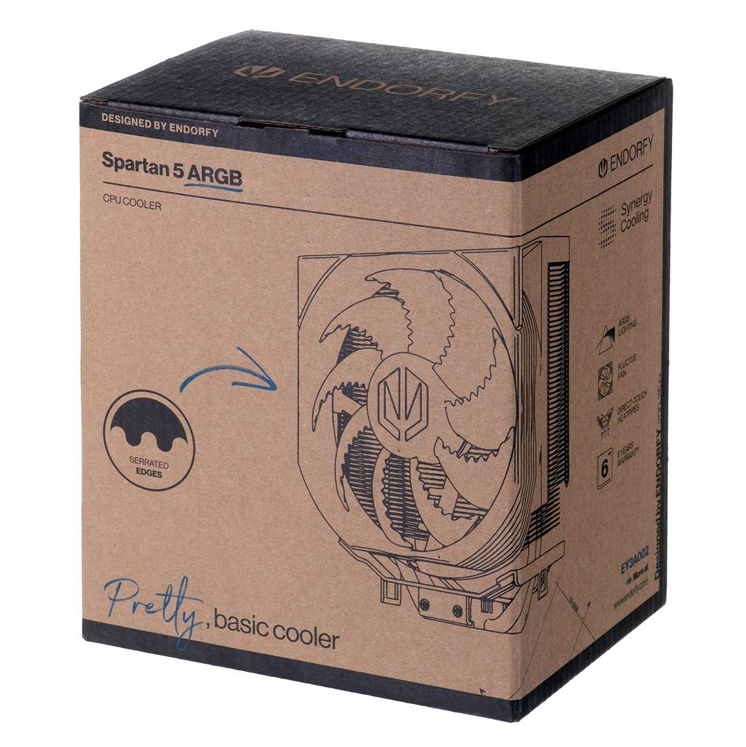 endorfy Spartan 5 ARGB CPU-Kühler mit Lüfter AMD® AM5, AMD® AM4, AMD® AM3+, AMD® AM2+, AMD® FM2+, AMD® FM1, Intel® LGA 1700, Intel® LGA 120