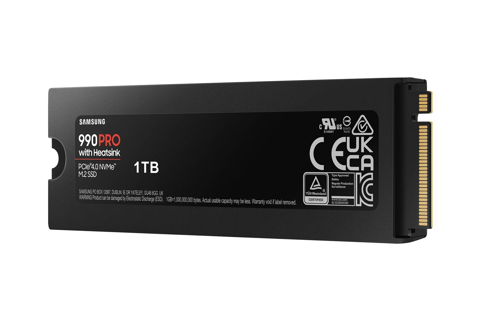 Samsung 990 PRO MZ-V9P1T0GW - SSD - verschlüsselt - 1 TB - intern - M.2 2280 - PCIe 4.0 x4 (NVMe)