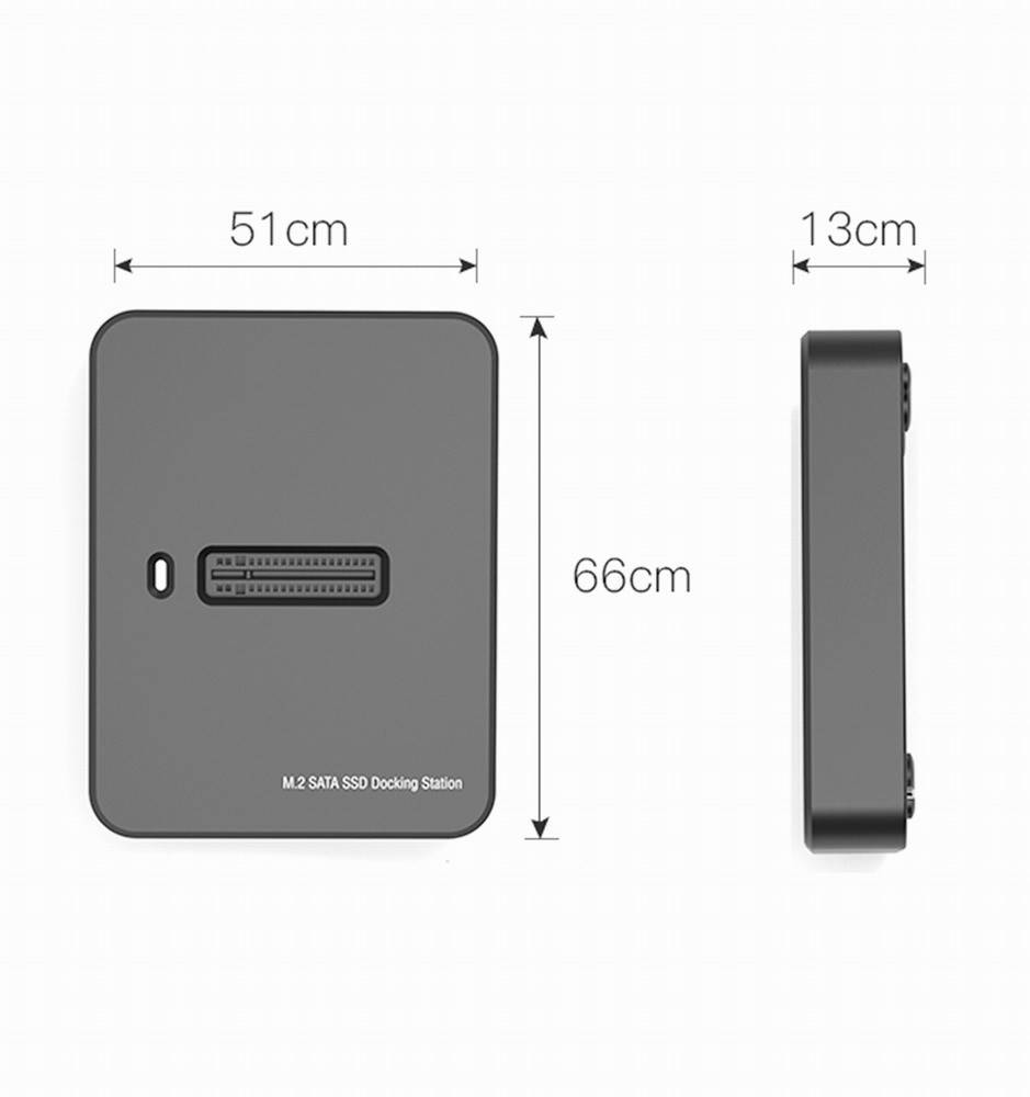 Gembird DD-U3M2 - SSD-Dockingstation - M.2 - M.2 Card (PCIe NVMe &amp; SATA)