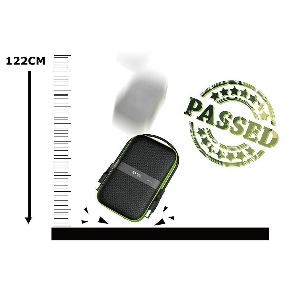 SILICON POWER Armor A60 - Festplatte - 2 TB - extern (tragbar)