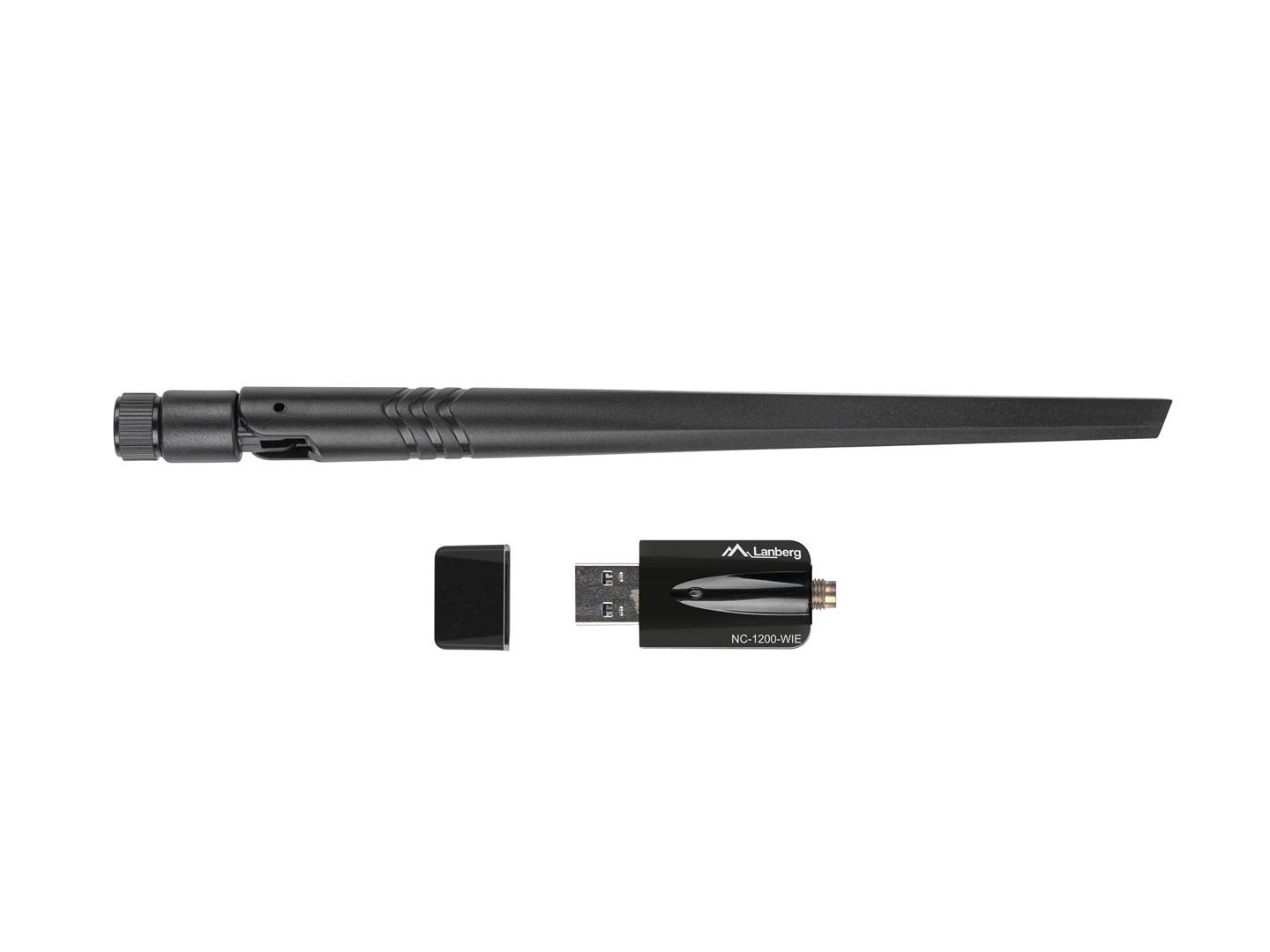 Lanberg NC-1200-WIE Lanberg USB d. Netzwerkkarte AC1200 DB 1x int. 1x ext. Ant.