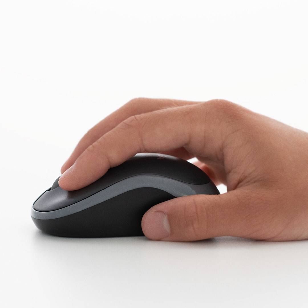 Logitech M185 Maus Funk Optisch Grau 2 Tasten 1000 dpi