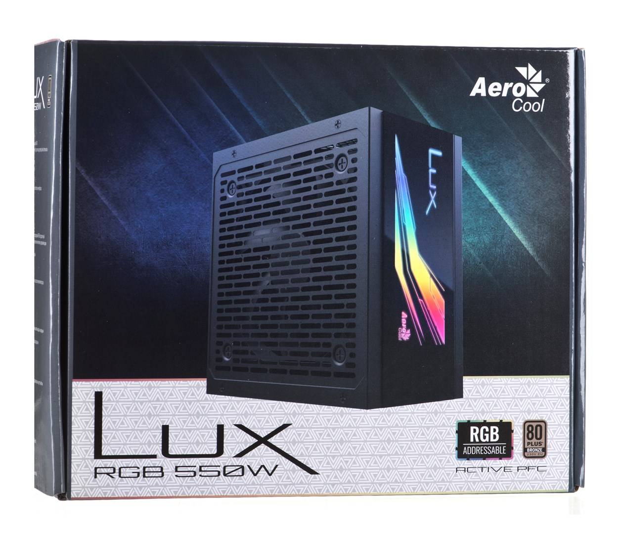 AEROCOOL ADVANCED TECHNOLOGIES Lux RGB 550M Netzteil 20+4 pin ATX Schwarz