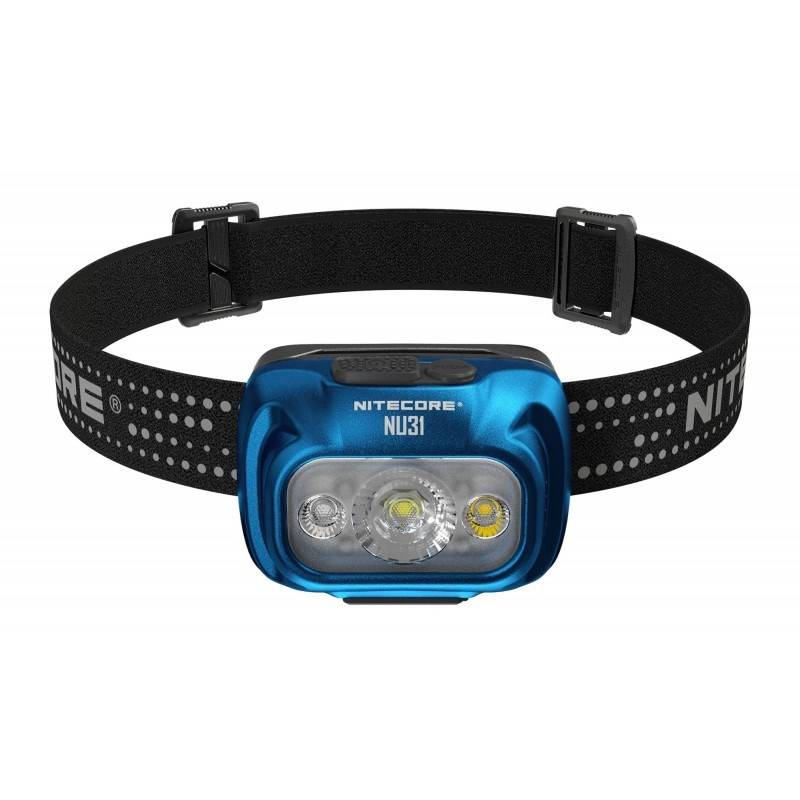 Nitecore NU31 LED Stirnlampe 550 Lumen blau