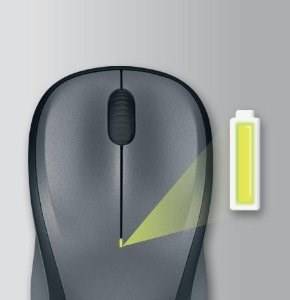 Logitech M235 Maus Funk Optisch Grau 3 Tasten 1000 dpi