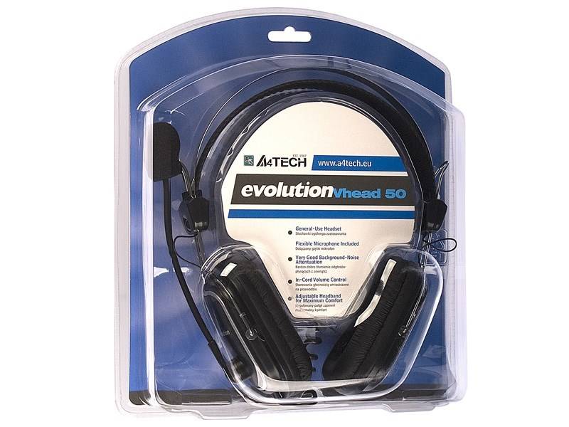 A4tech EVO Vhead 50 - Headset - ohrumschließendkabelgebunden
