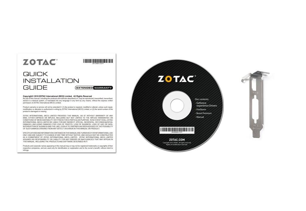 Zotac Grafikkarte Nvidia GeForce GT1030 2 GB GDDR5-RAM PCIe HDMI®, DVI Low Profile