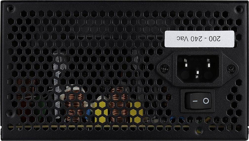 Aerocool VX PLUS 750, 750 W, 230 V, 47 - 63 Hz, 5 A, 130 W, 696 W