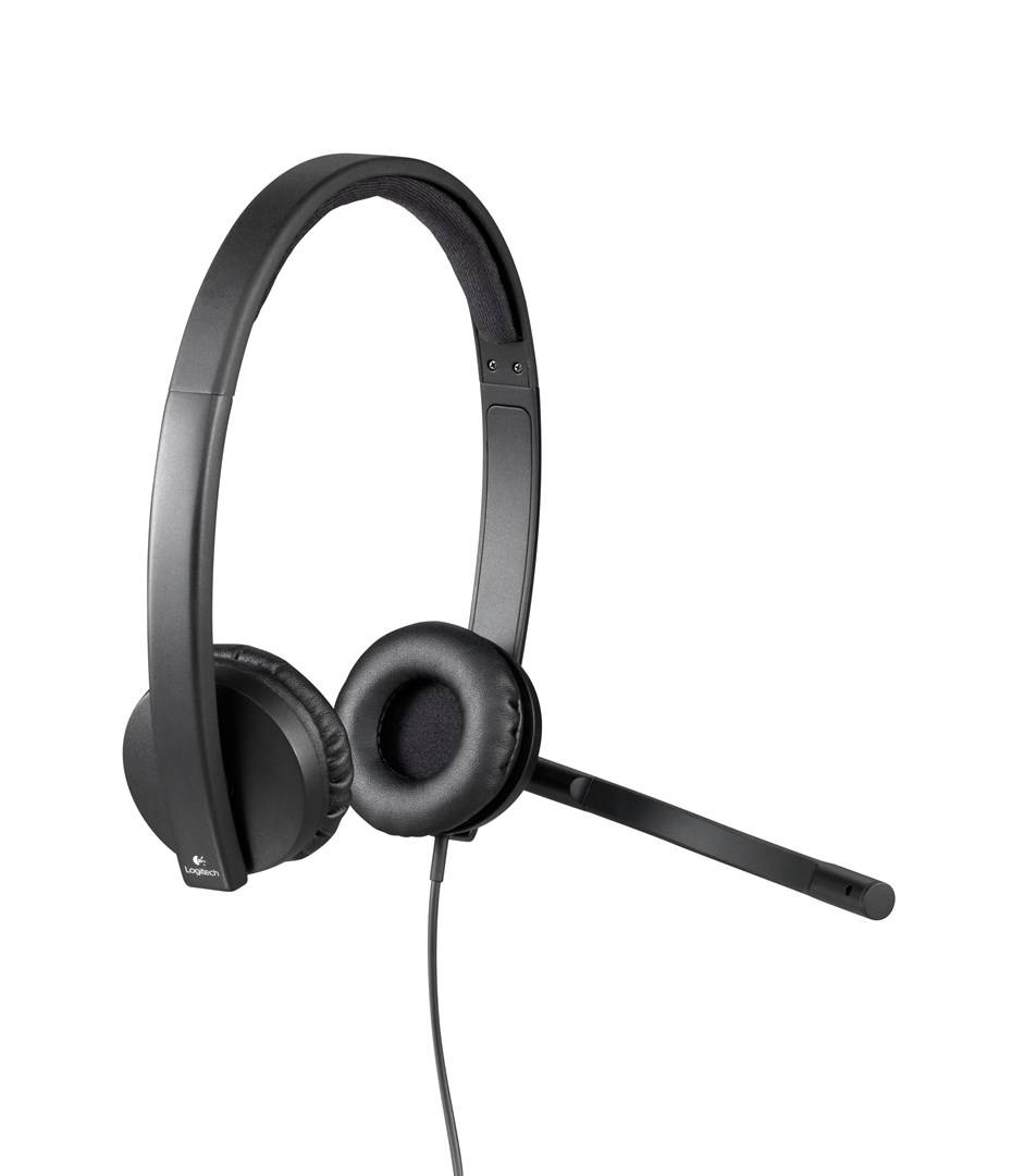 Logitech H570e Computer On Ear Headset kabelgebunden Stereo Schwarz Mikrofon-Rauschunterdrückung, Noise Cancelling Lautstärkeregelung, Mikrofon-Stu