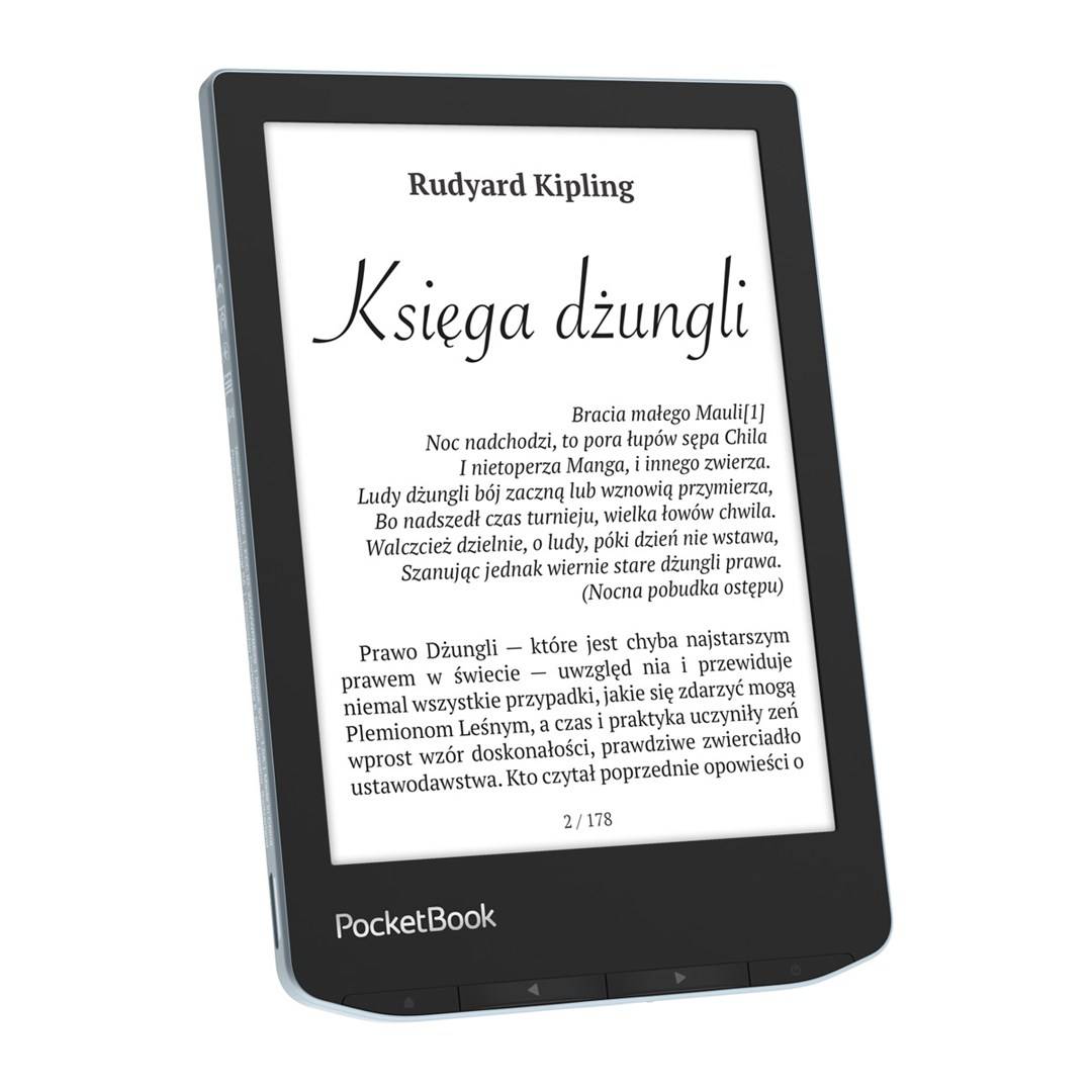 PocketBook Verse, 15,2 cm (6"), E Ink Carta, 758 x 1024 Pixel, ACSM, AZW, AZW3, CBR, CBZ, CHM, DOC, DOCX, DjVu, EPUB, EP