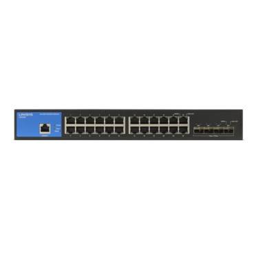 Linksys LGS328C-EU 24-Port Gb Managed Netzwerk-Switch 4 10G-Uplink-SFP+-Slots