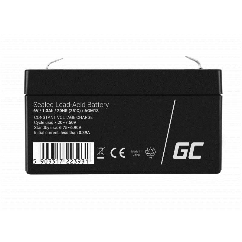 AGM-Batterie Blei-Säure VRLA - 6V - 1,3Ah