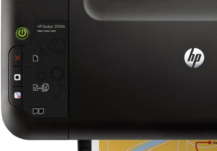 HP Deskjet 2050A All-in-One, Multifunktionsgerät Tinte 3in1, USB, (Drucker,Kopierer,Scanner)