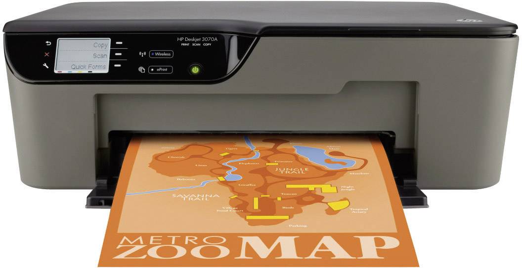 HP Deskjet 3070A e-All-in-One, Multifunktionsgerät Tinte 3in1, USB,WLAN, (Drucker,Kopierer,Scanner)