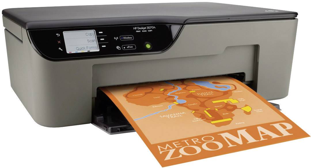 HP Deskjet 3070A e-All-in-One, Multifunktionsgerät Tinte 3in1, USB,WLAN, (Drucker,Kopierer,Scanner)