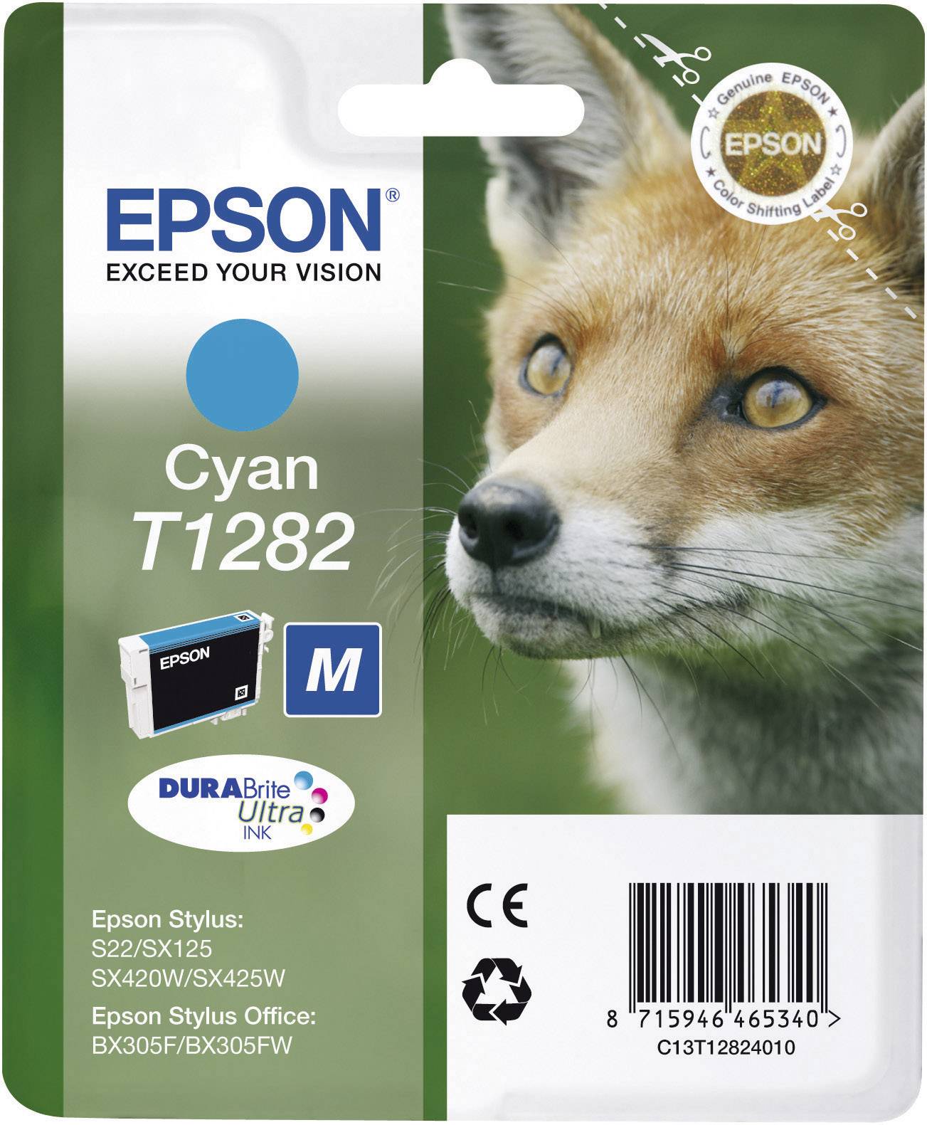 Epson T1282 - 3.5 ml - Cyan - Original - BlisterverpackungTintenpatrone - für