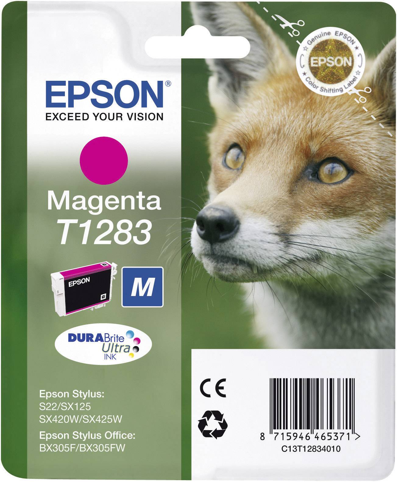 Epson Druckerpatrone T1283 Original Magenta C13T12834011