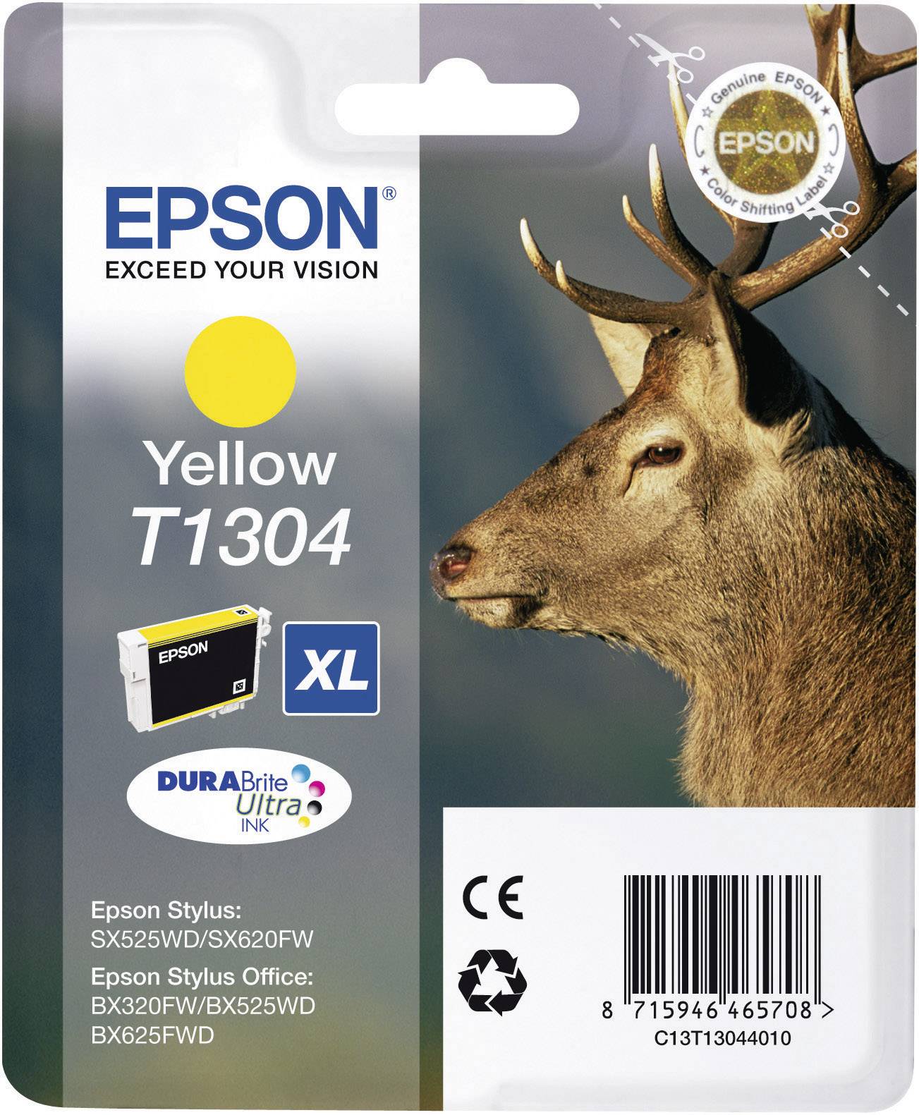 Epson Druckerpatrone T1304 Original Gelb C13T13044010