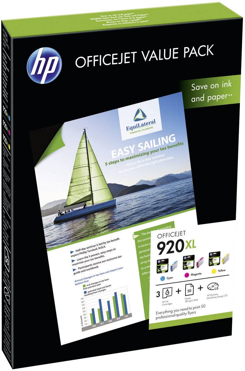 HP Druckerpatrone 920XL Original Kombi-Pack Cyan, Magenta, Gelb CH081AE