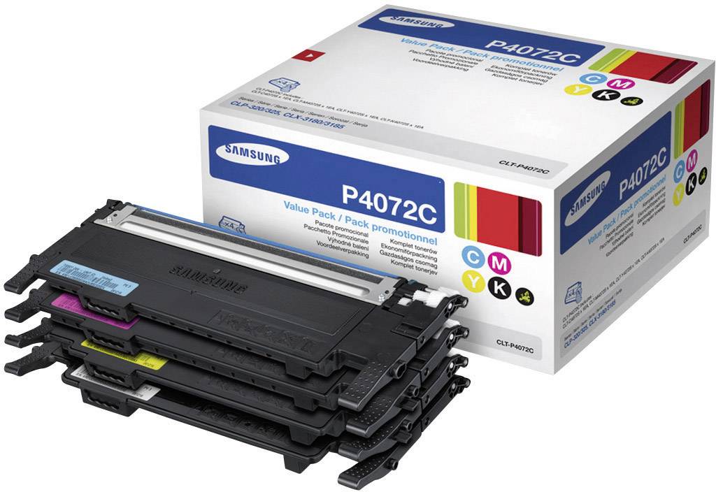 Samsung Toner CLT-P4072C Original Kombi-Pack Schwarz, Cyan, Magenta, Gelb 1500 Seiten SU382A