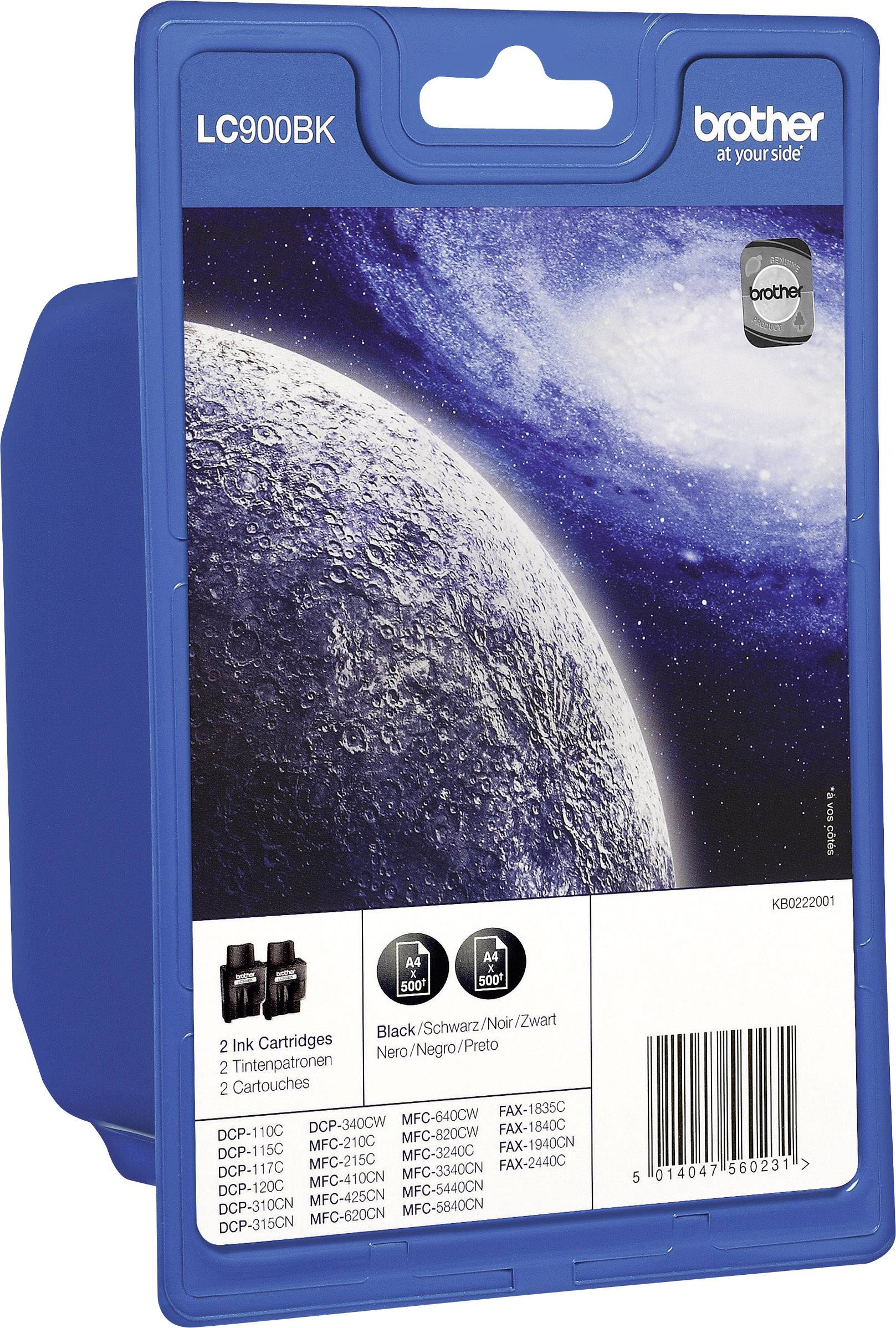 BROTHER MULTIPACK LC-900BK 2XSCHWARZ