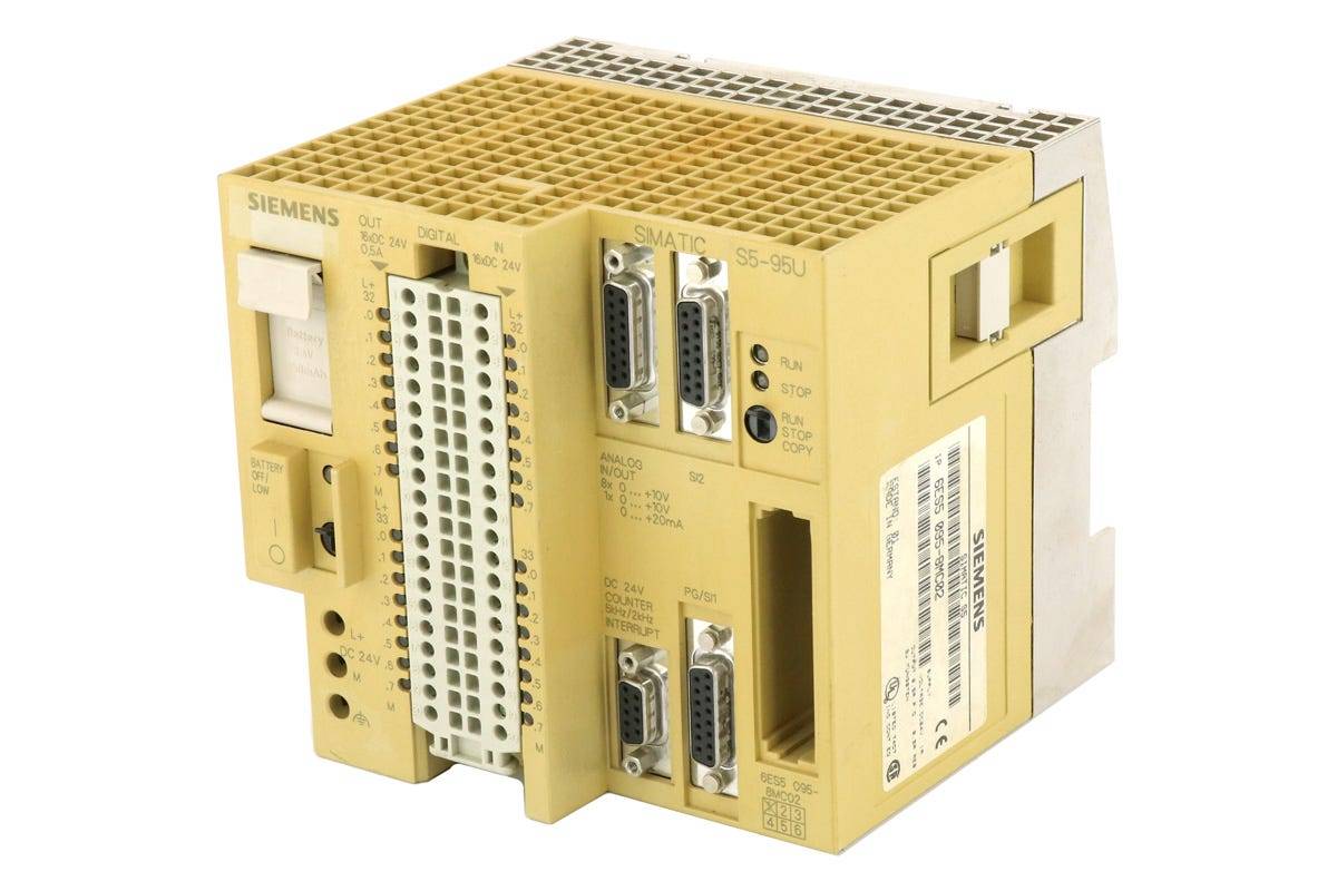 Siemens 6ES5095-8MC02 Siemens 4025515052524 SIMATIC S5, S5-95U COMPACT UNIT WITH 2 INTERFACES AS511