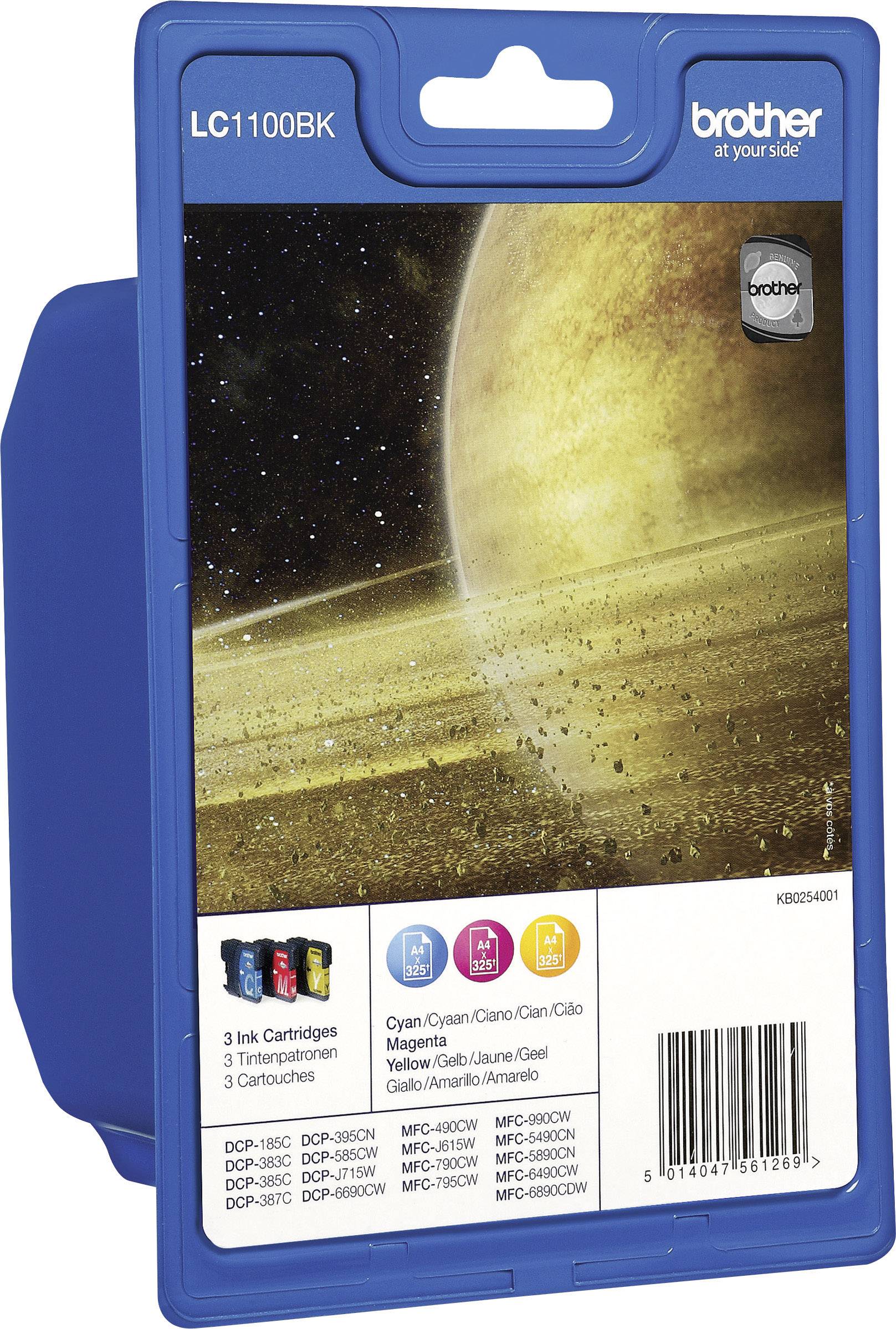 Brother LC1100 Rainbow Pack - Gelb, Cyan, Magenta