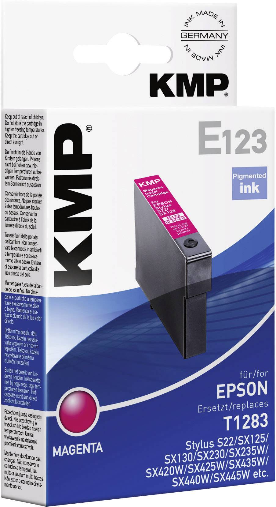 KMP Druckerpatrone ersetzt Epson T1283 Kompatibel Magenta E123 1616,0006