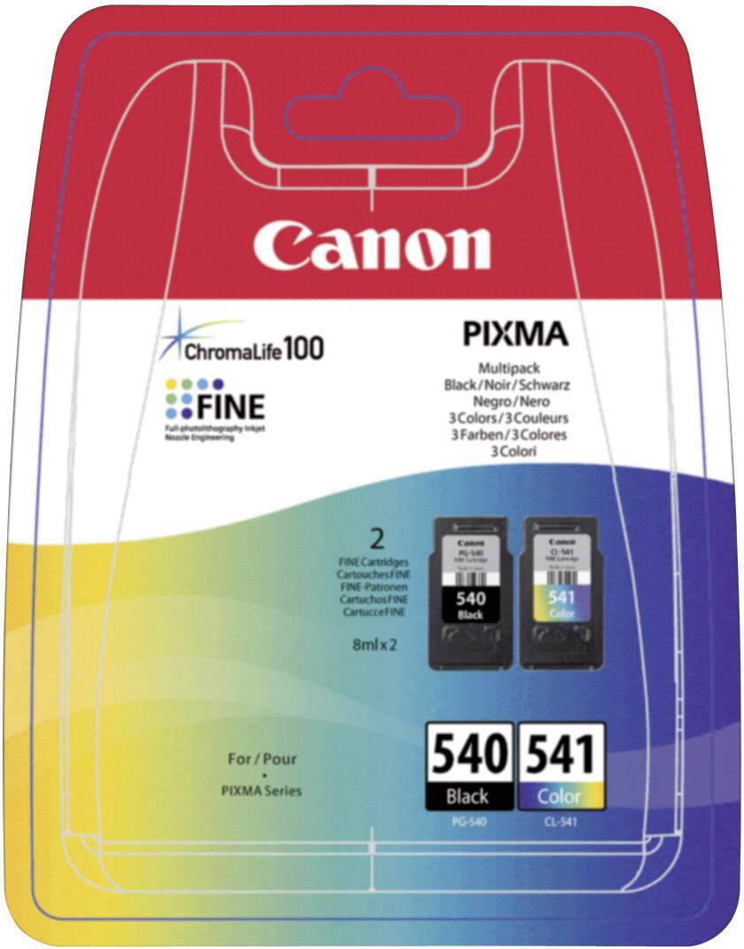 Canon PG-540 / CL-541 Multipack - 2er-Pack - 8 ml - Schwarz, Farbe (Cyan, Magenta, Gelb)