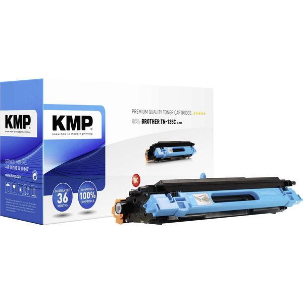 KMP Toner ersetzt Brother TN-135, TN135C Kompatibel Cyan 4000 Seiten B-T25