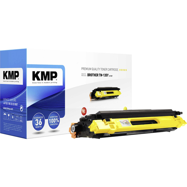 KMP Toner ersetzt Brother TN-135, TN135Y Kompatibel Gelb 4000 Seiten B-T27