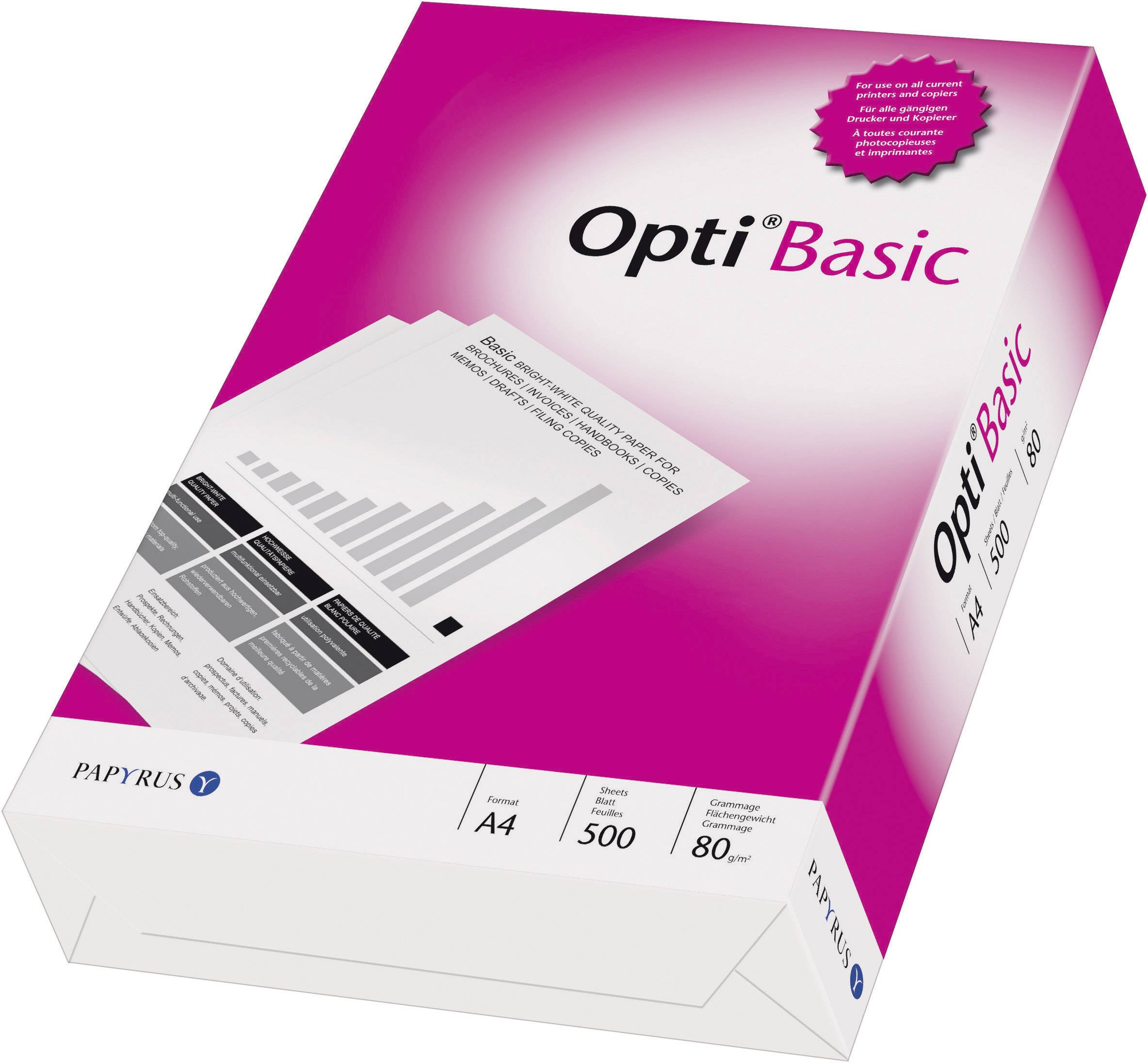 Papyrus OPTI® Basic 88081823  Universal Druckerpapier DIN A4 80 g/m² 500 Blatt Weiß