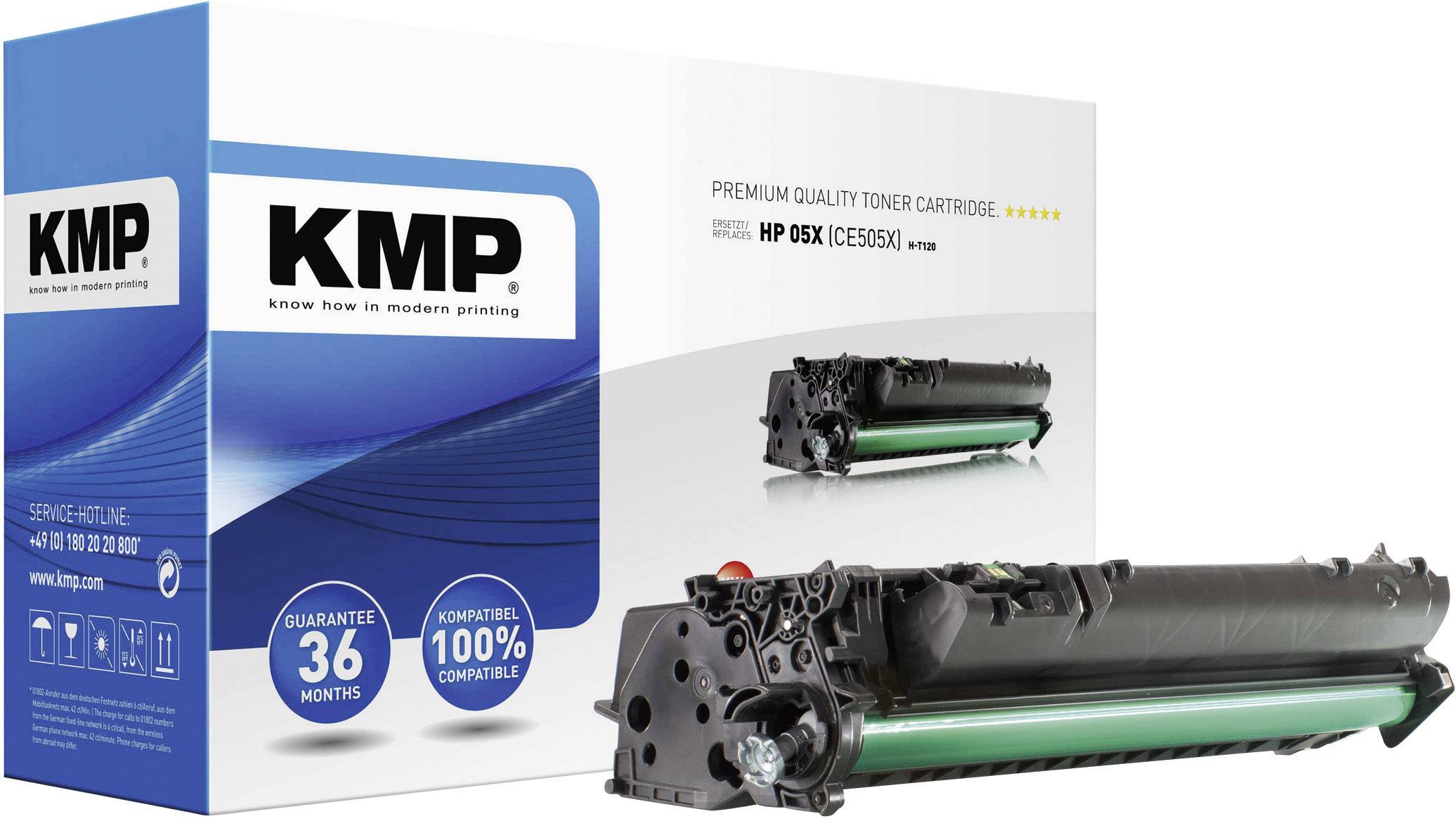 KMP H-T120 Toner ersetzt HP 05X, CE505X Schwarz 13000 Seiten Kompatibel Toner