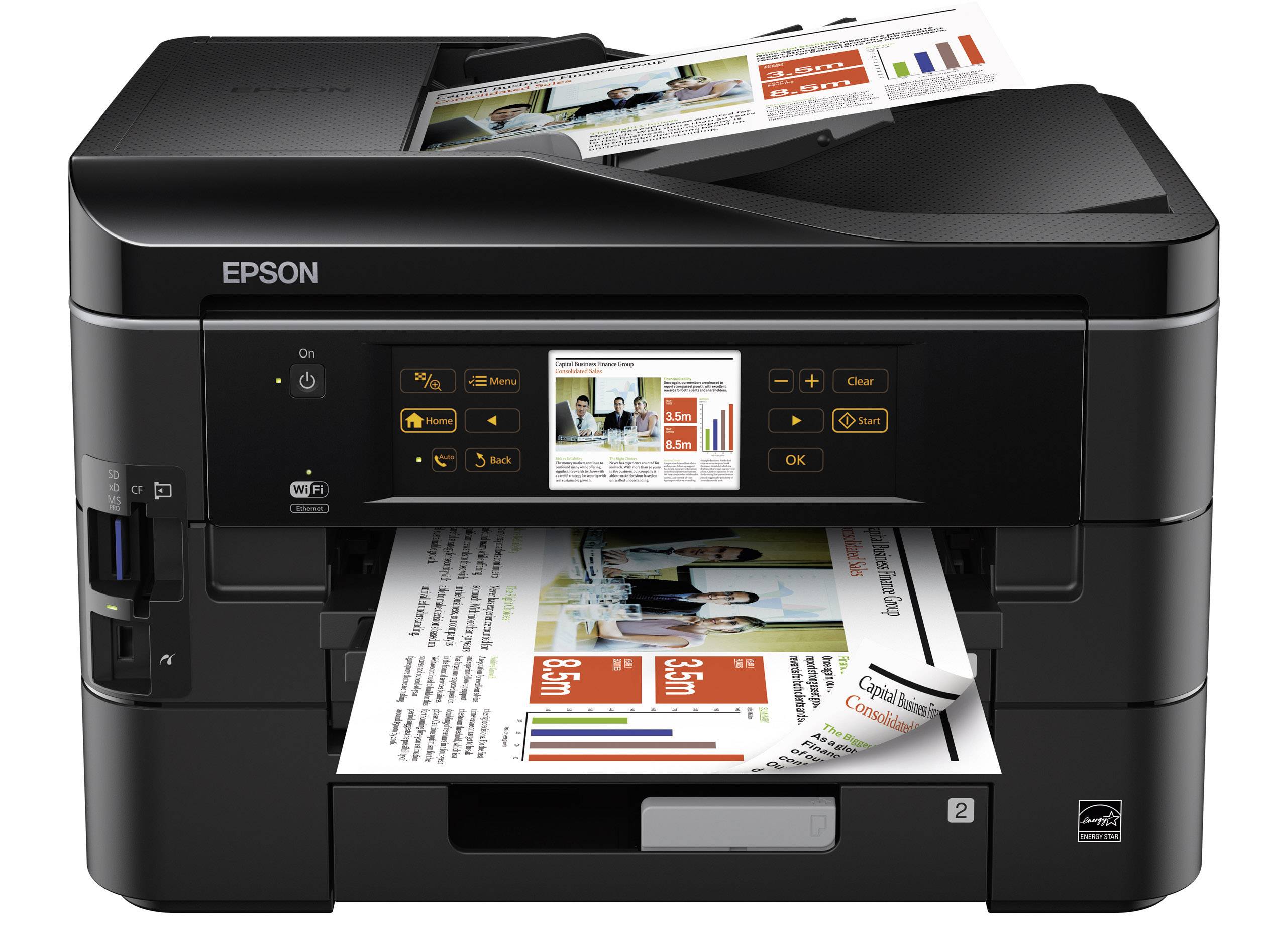 Epson Stylus Office BX935FWD, Multifunktionsgerät Tinte 4in1, USB,LAN,WLAN,Duplex,ADF, (Drucker,Kopierer,Scanner,Fax)