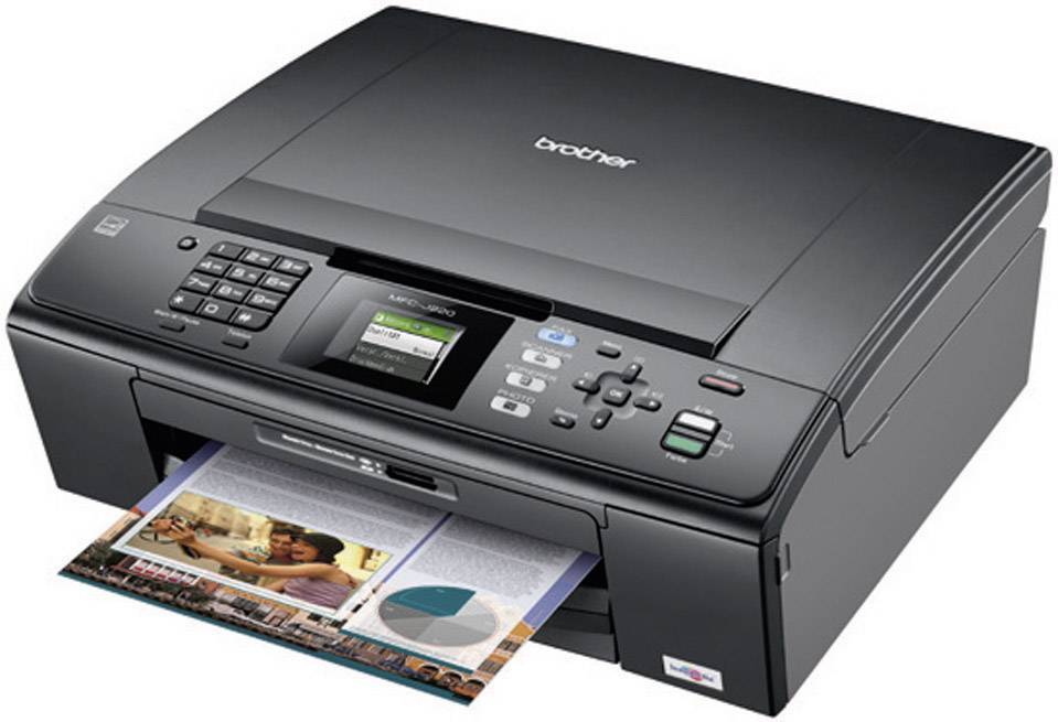Brother MFC-J220, Multifunktionsgerät Tinte 4in1, USB, (Drucker,Kopierer,Scanner,Fax)