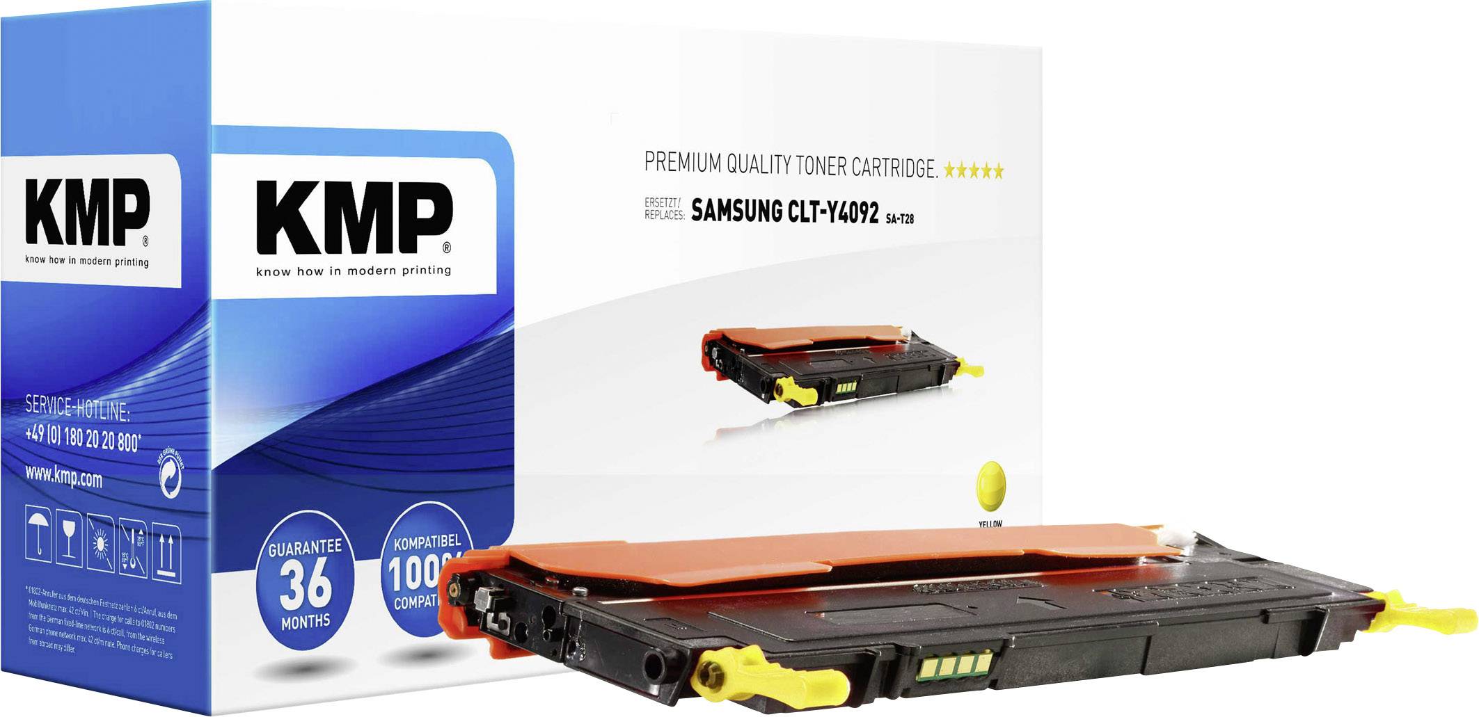 KMP Toner ersetzt Samsung CLT-Y4092 Kompatibel Gelb 1000 Seiten SA-T28
